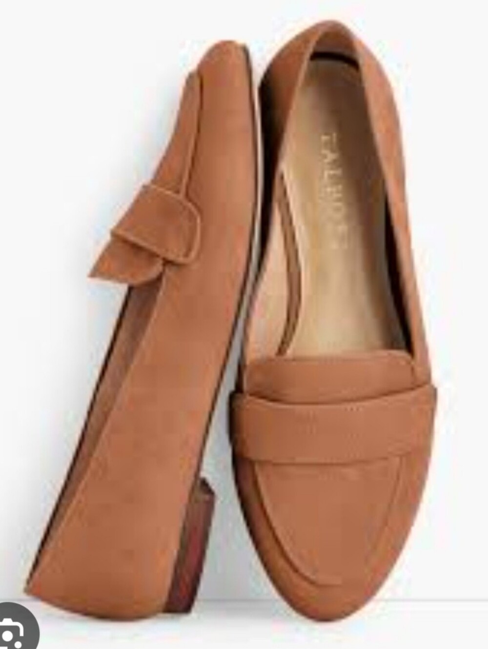 Talbots Ryan Keeper Loafers Nubuck Leather Womens 9.5 Tan